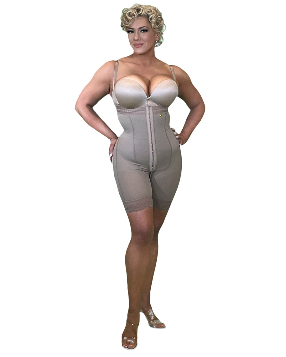 Faja Strapless Short Broches