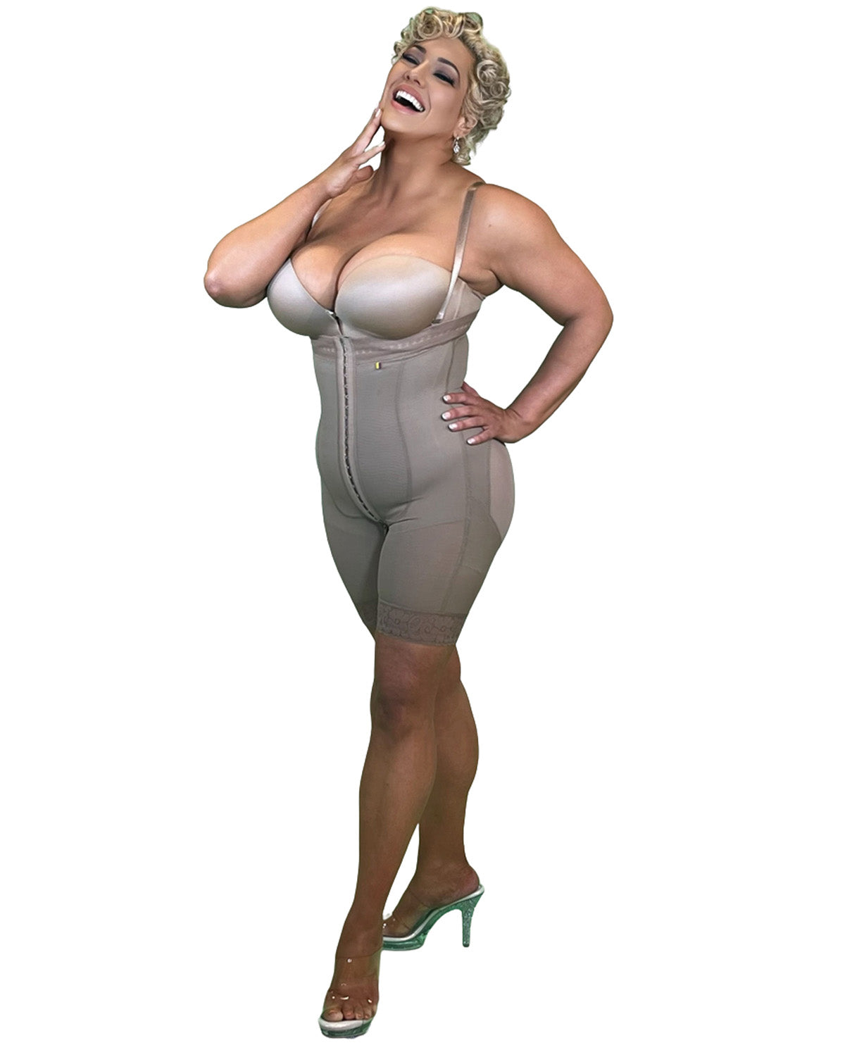 Faja Strapless Short Broches